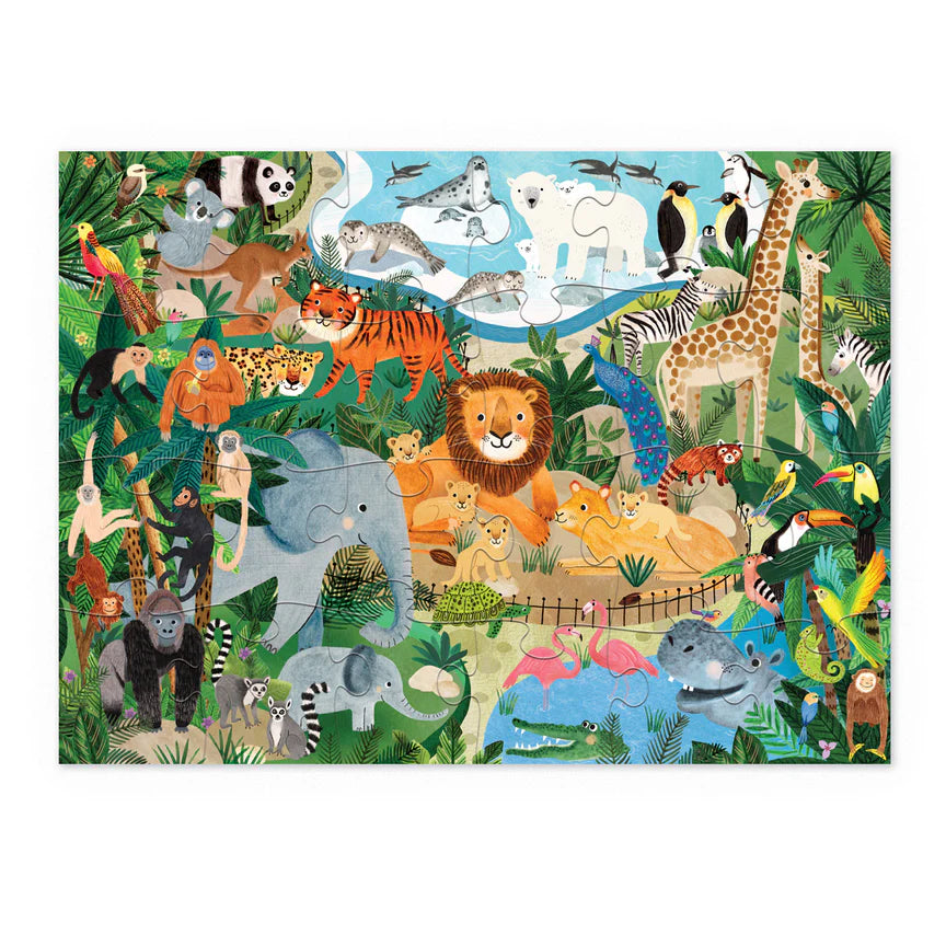 Little Building Puzzle (24pc) - Zoo