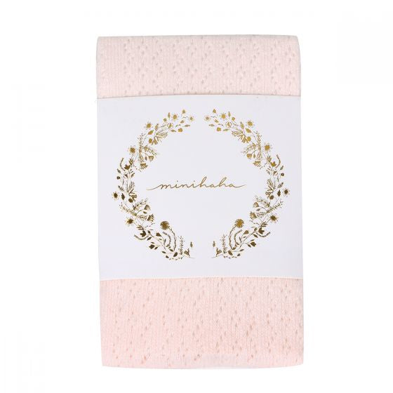 Pointelle Tights - Pale Pink