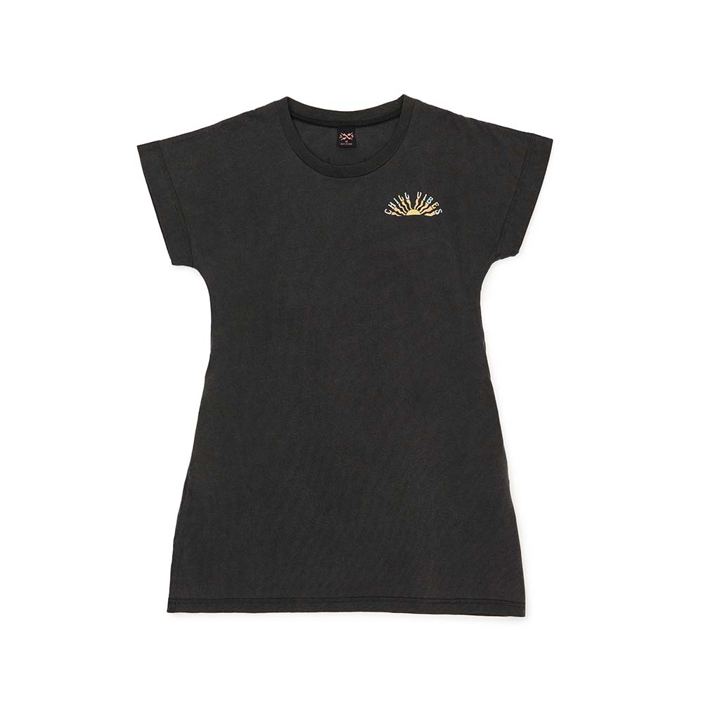 Chill Vibes Dress - Wash Black