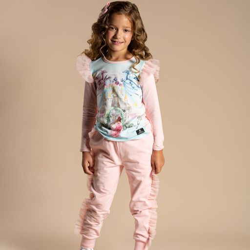 Glitter Ruffles Track Pants