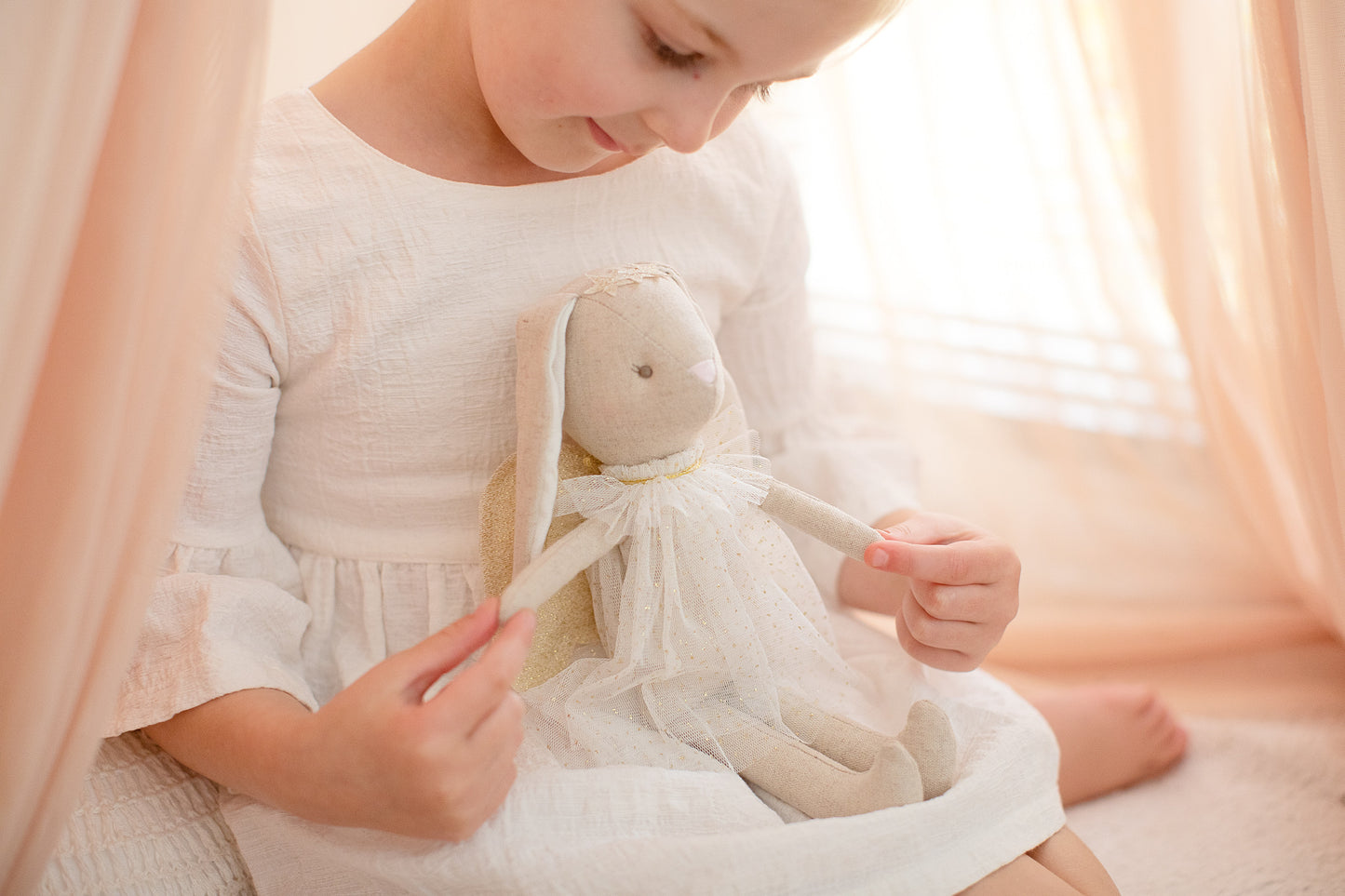 Mini Angel Bunny - Ivory