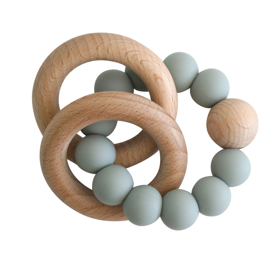 Beechwood Teether Rings Sage