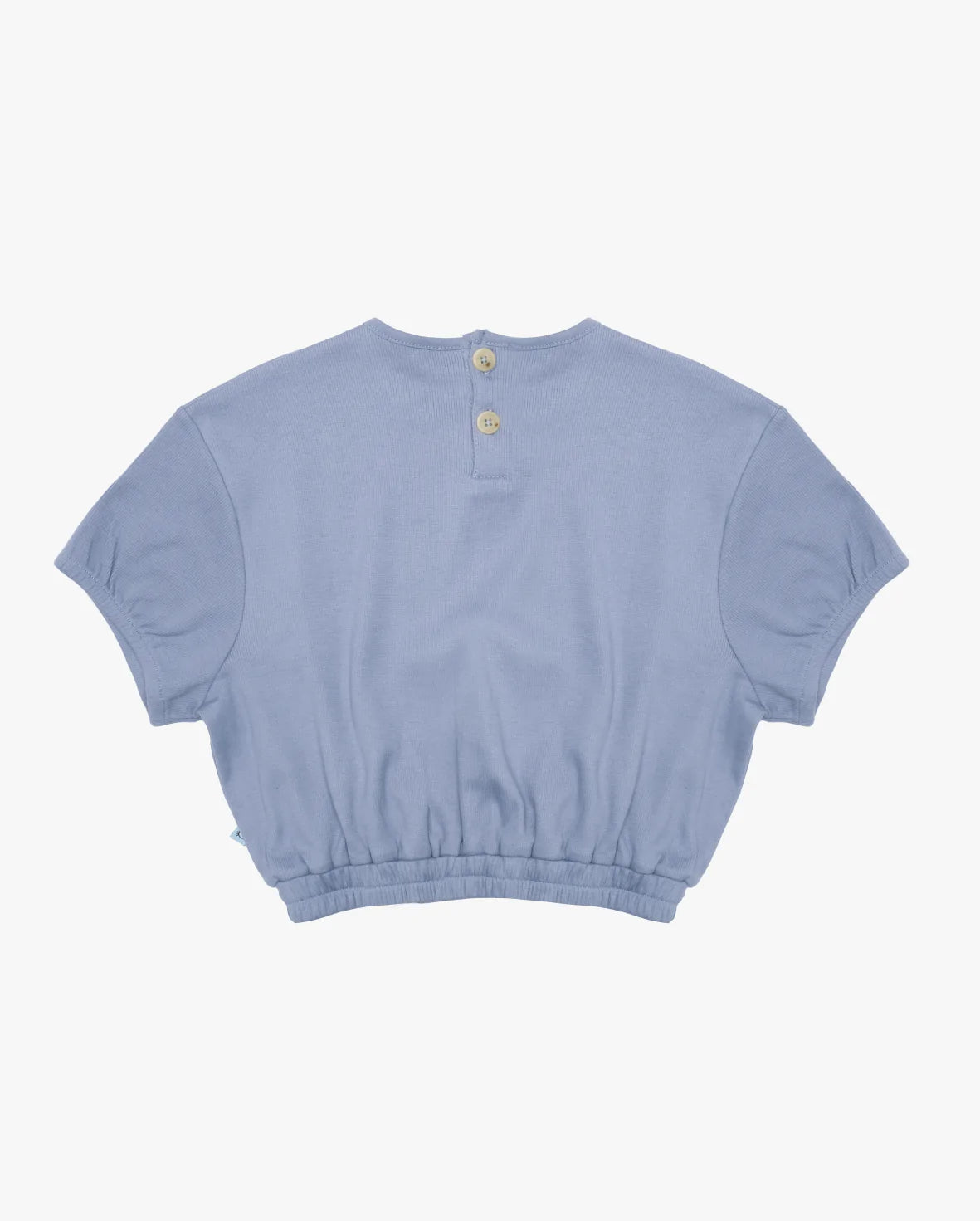 Elastic Waist Tee - Blue Rib