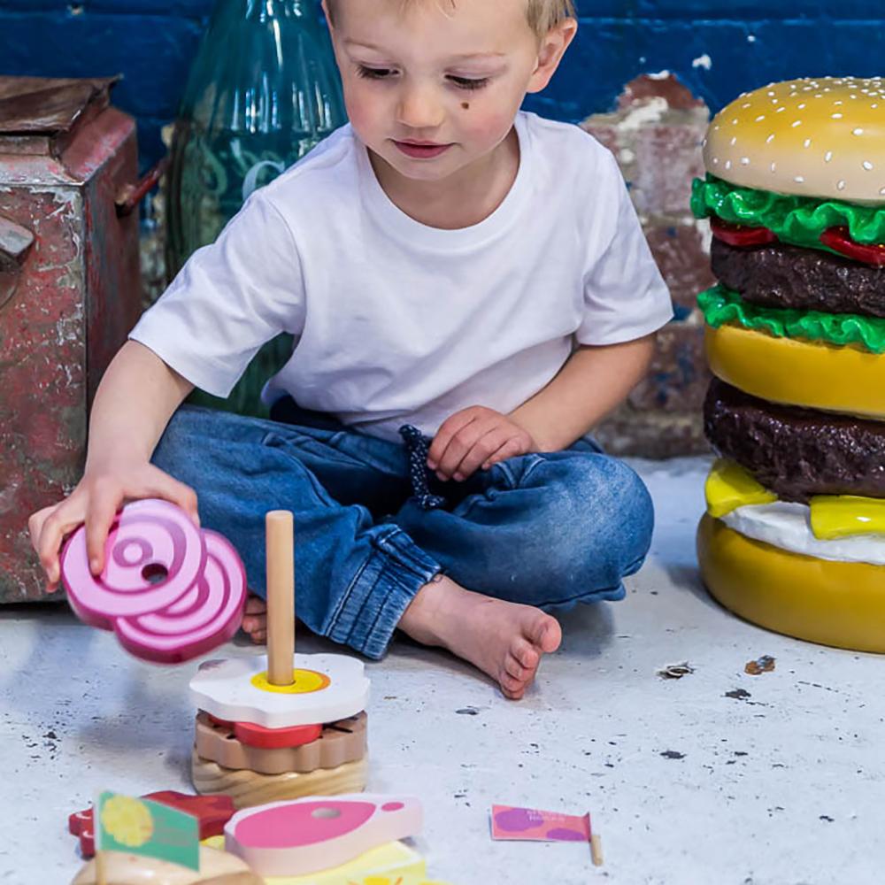 Wooden Australian Stacking Burger