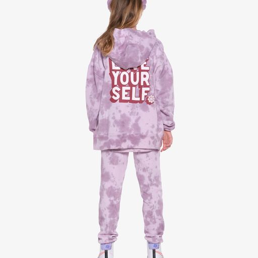 Purple Tie-Dye Love Yourself Hood