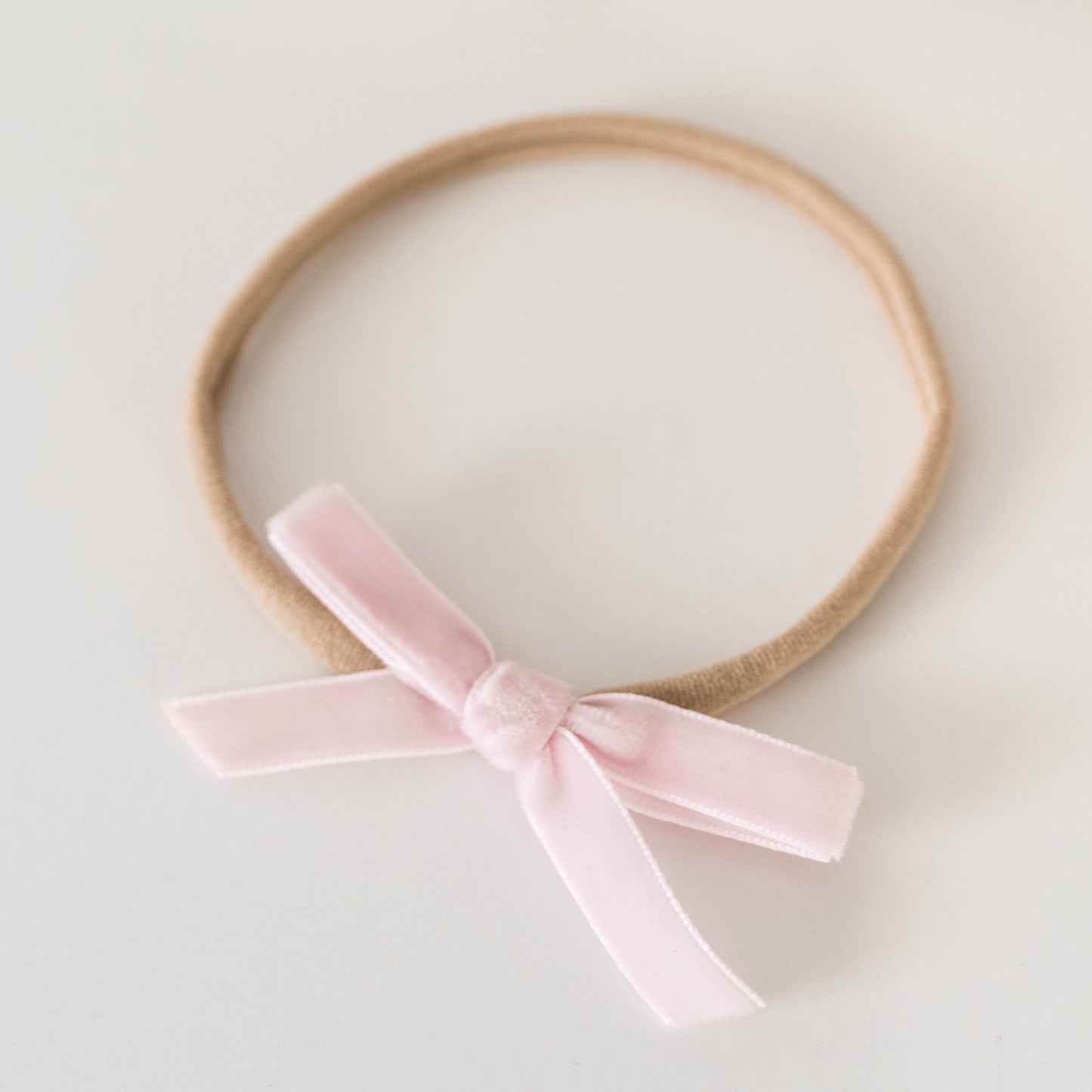 Velvet Bow - Lullaby Pink