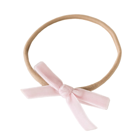 Velvet Bow - Lullaby Pink