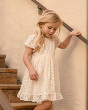 Load image into Gallery viewer, Quinn Dress - Flower Embroidered Natural
