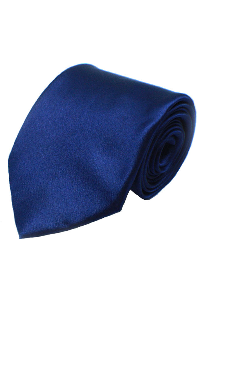Satin Tie - Navy