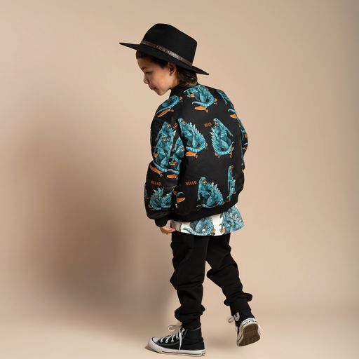 Hello Dino Zip Front Jacket