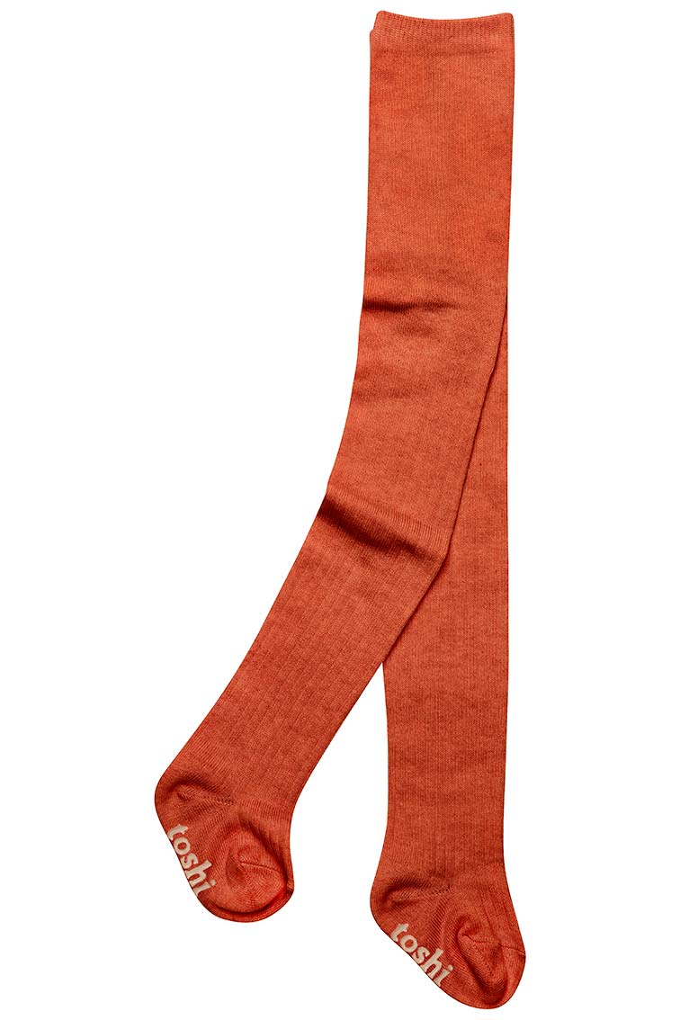 Organic Footed Tights - Dreamtime Saffron