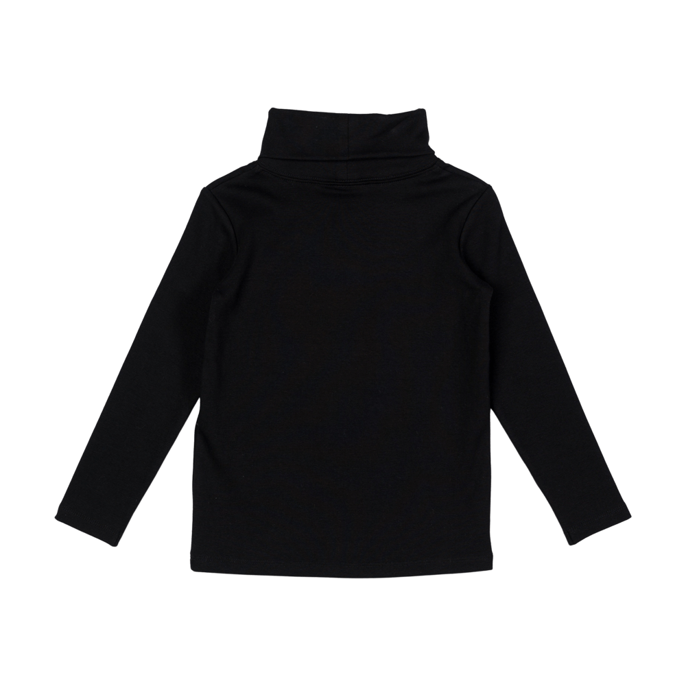BLACK TURTLE NECK T-SHIRT