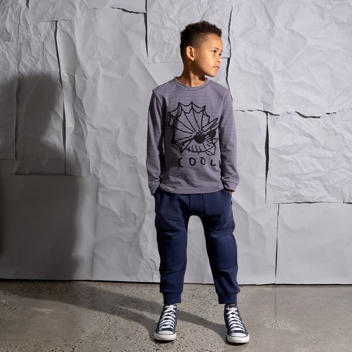 Cool Dino Tee - Storm Stripe