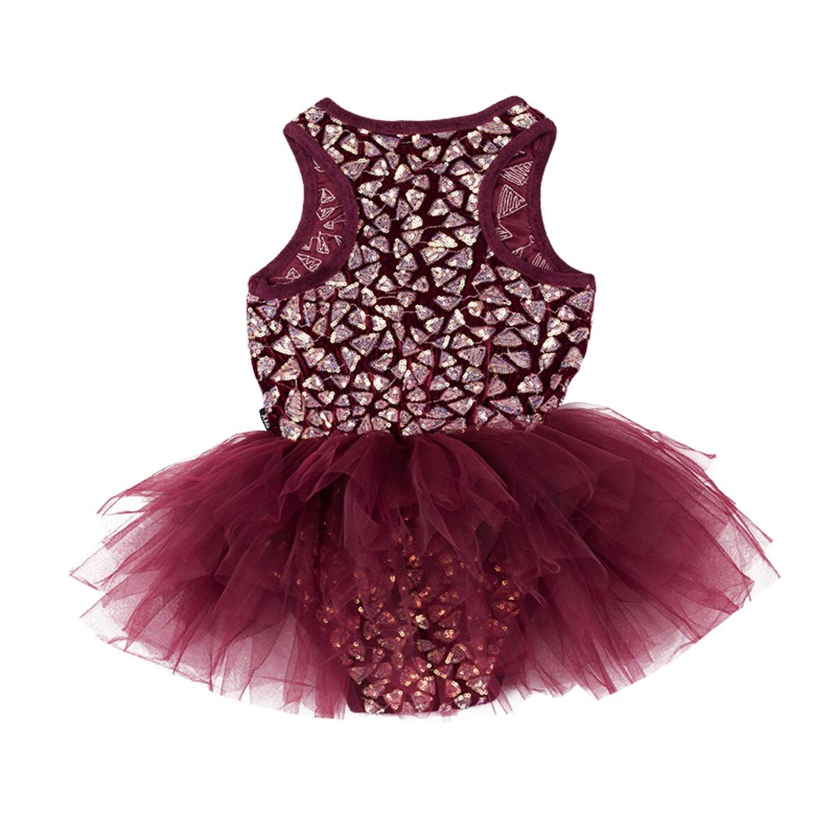 Triangle Sequin Leopard - Plum