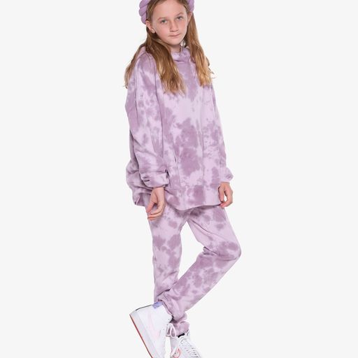 Purple Tie-Dye Love Yourself Hood