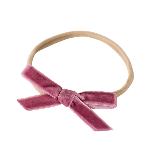 Velvet Bow - Mauve