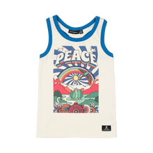 Load image into Gallery viewer, Peace Singlet Top - Cream

