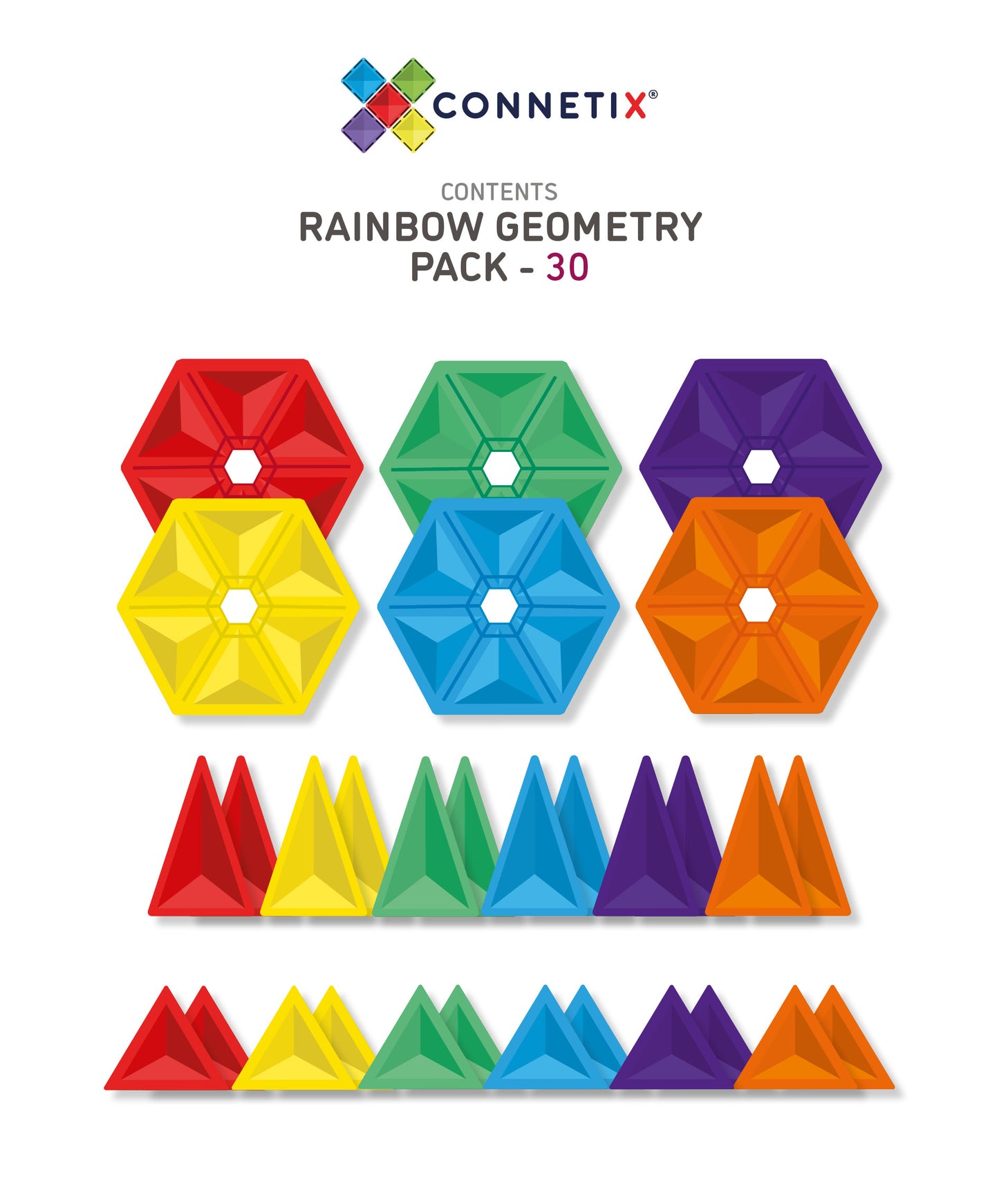 Rainbow Geometry Pack (30pc)