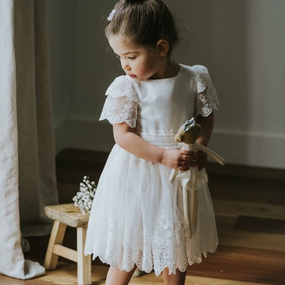Floaty Sleeve Dress - Ivory