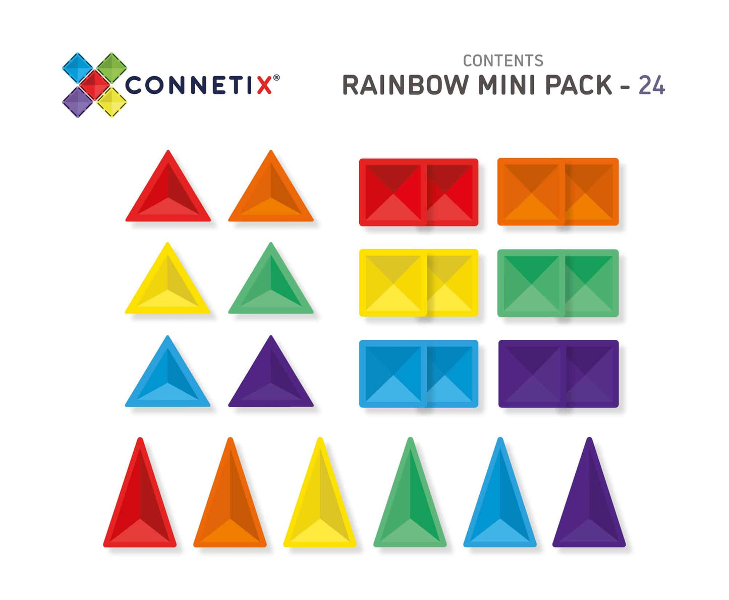Rainbow mini pack (24 pc)