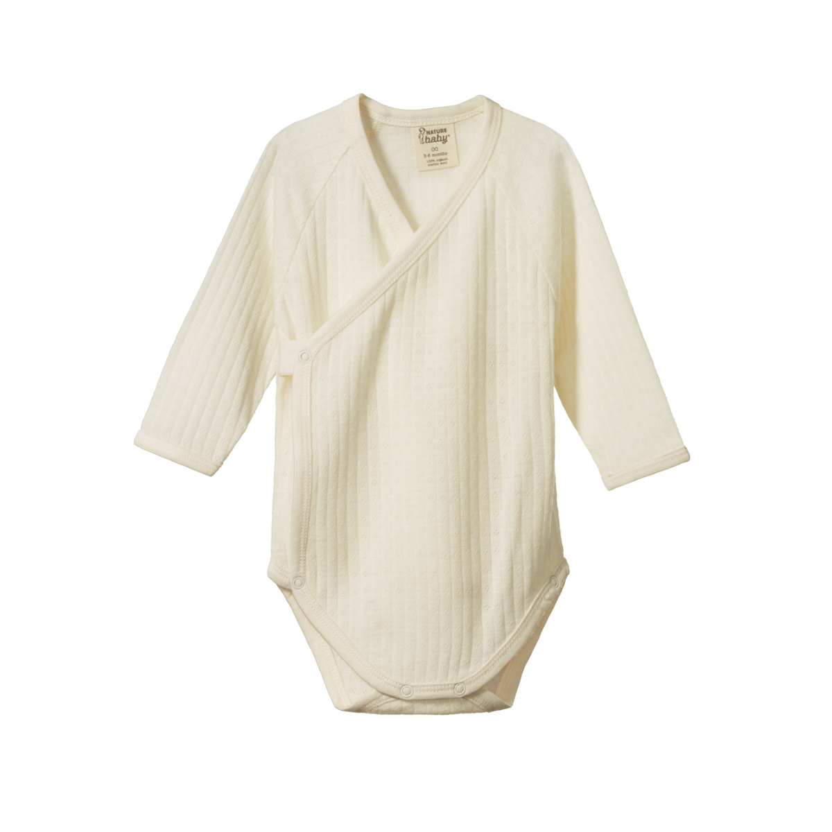 Kimono Bodysuit Pointelle - Natural