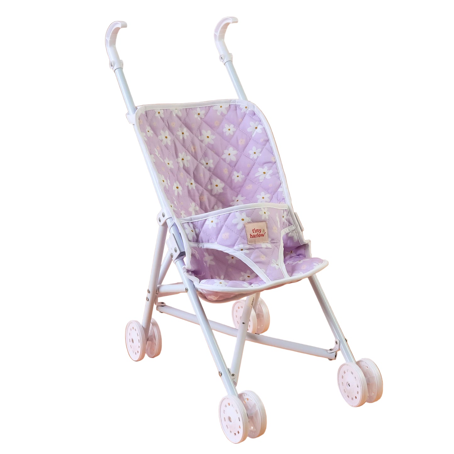 Tiny Harlow Folding Dolls Stroller -  Lilac Daisy