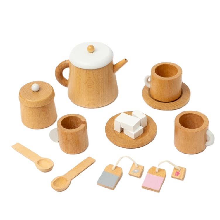 Wooden Tea Set