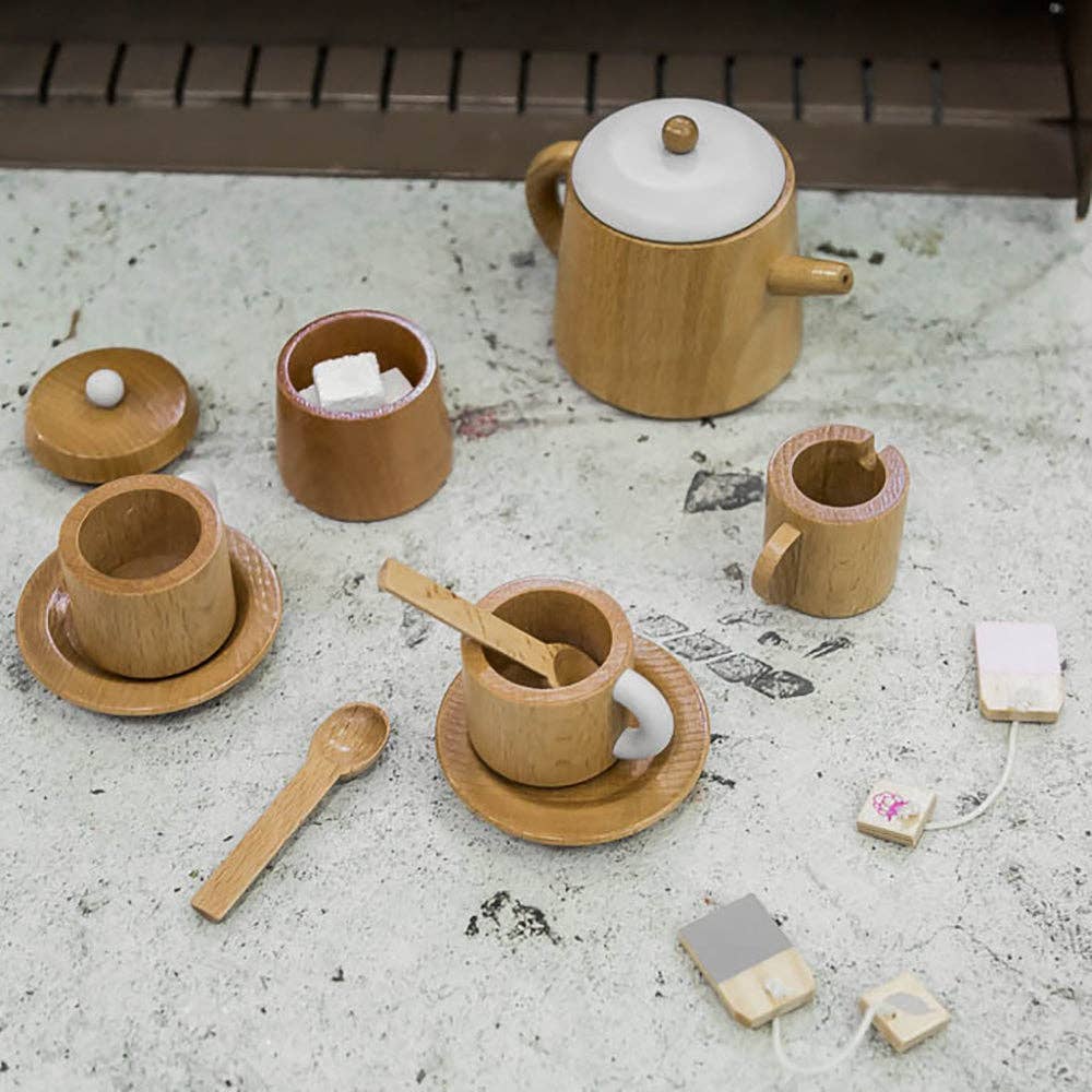 Wooden Tea Set