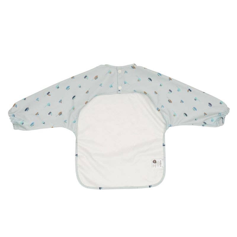 Recycled Long sleeve Bib - Sail Boats