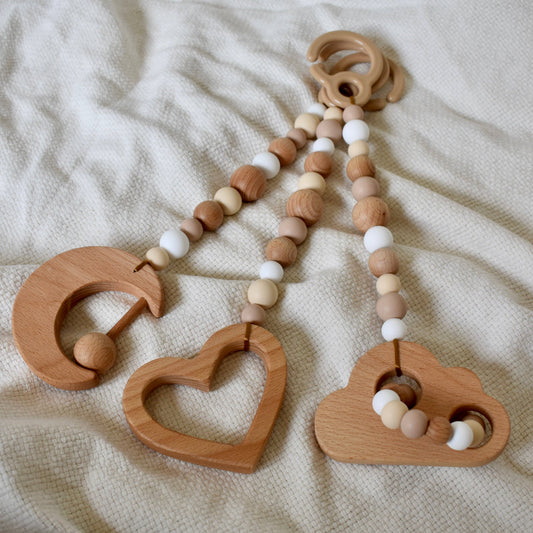 Sweet Dreams Play Gym Toys - Set of 3 Neutrals