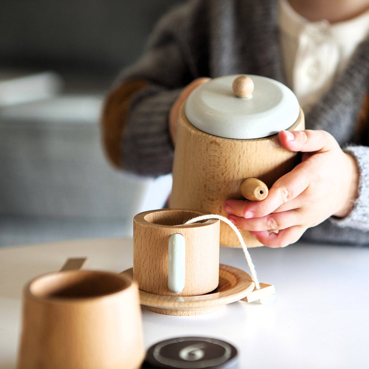 Wooden Tea Set