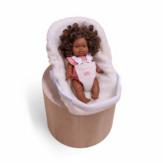 Tiny Harlow Doll's Car Seat Capsule - Sherpa