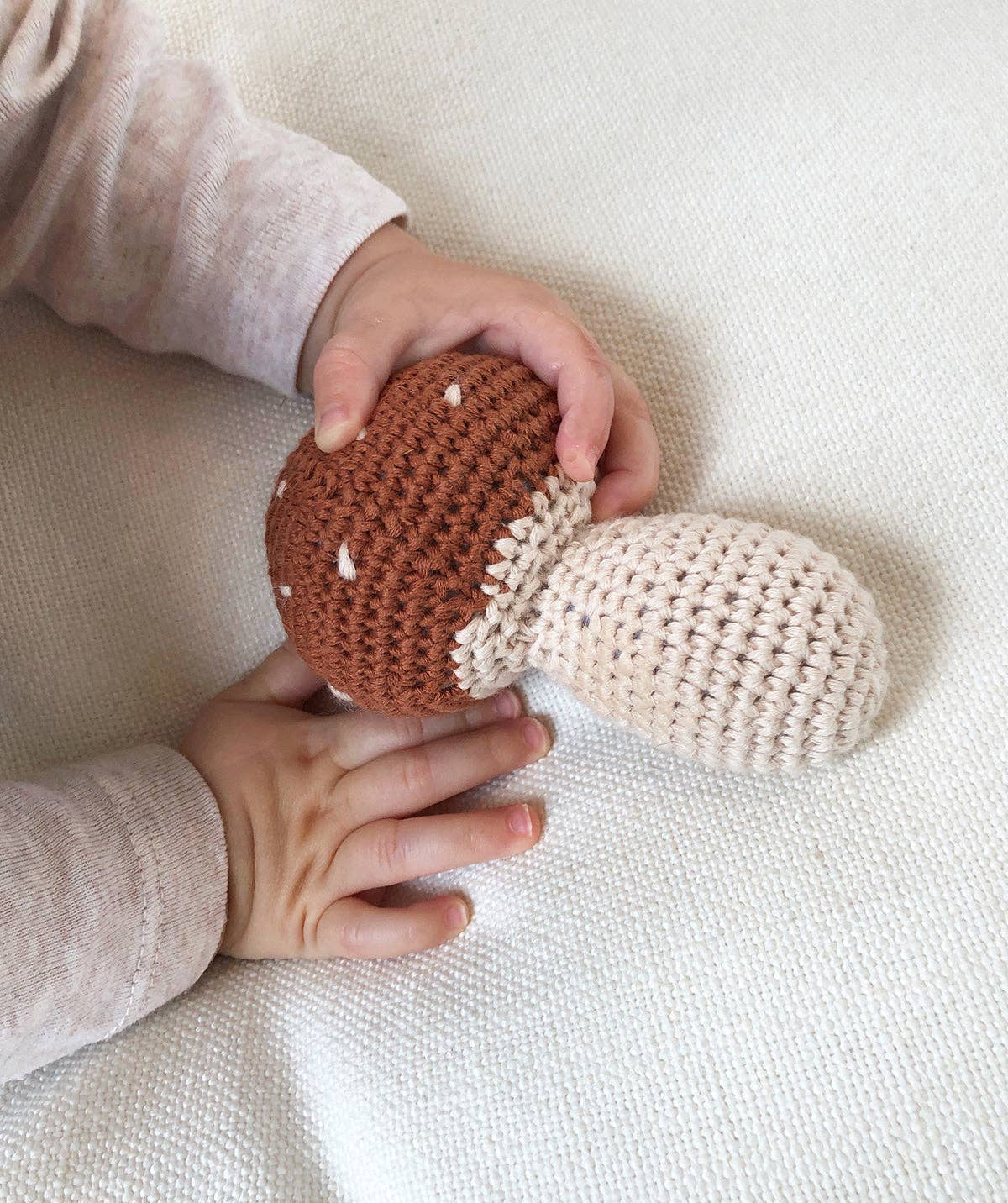 Crochet Mushroom Rattle