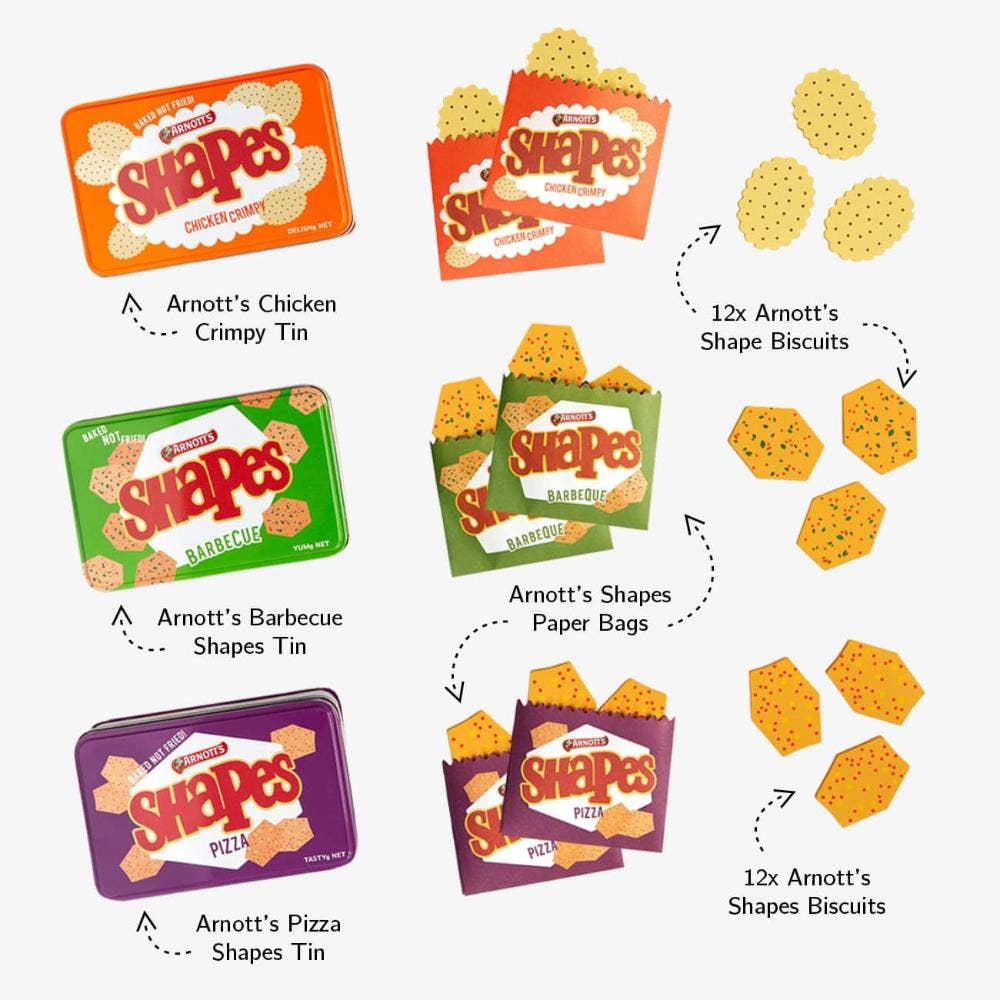 Wooden Aussie Arnotts Shapes Biscuit Set