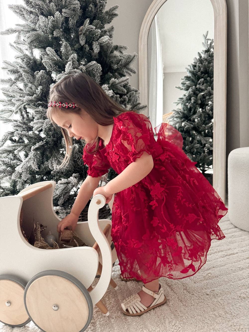 Vienna Girls Christmas Embroidery Dress
