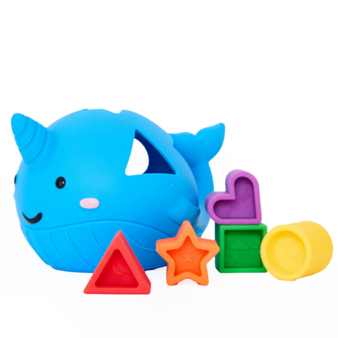 Narwhal Shape Sorter - Bright