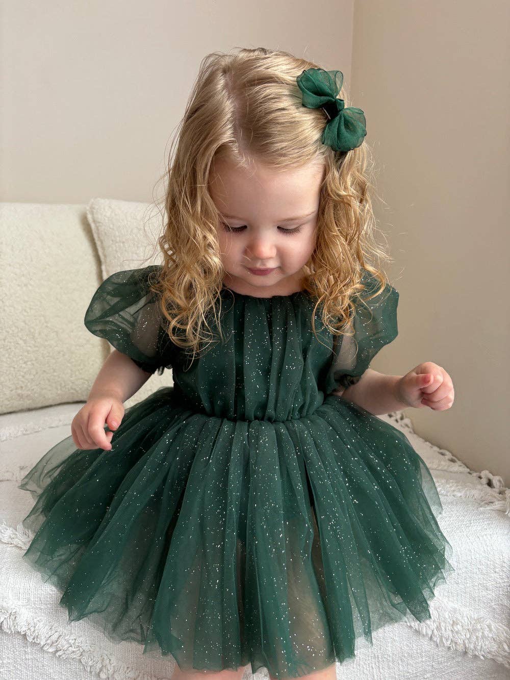 Nina Green Sparkle Christmas Romper