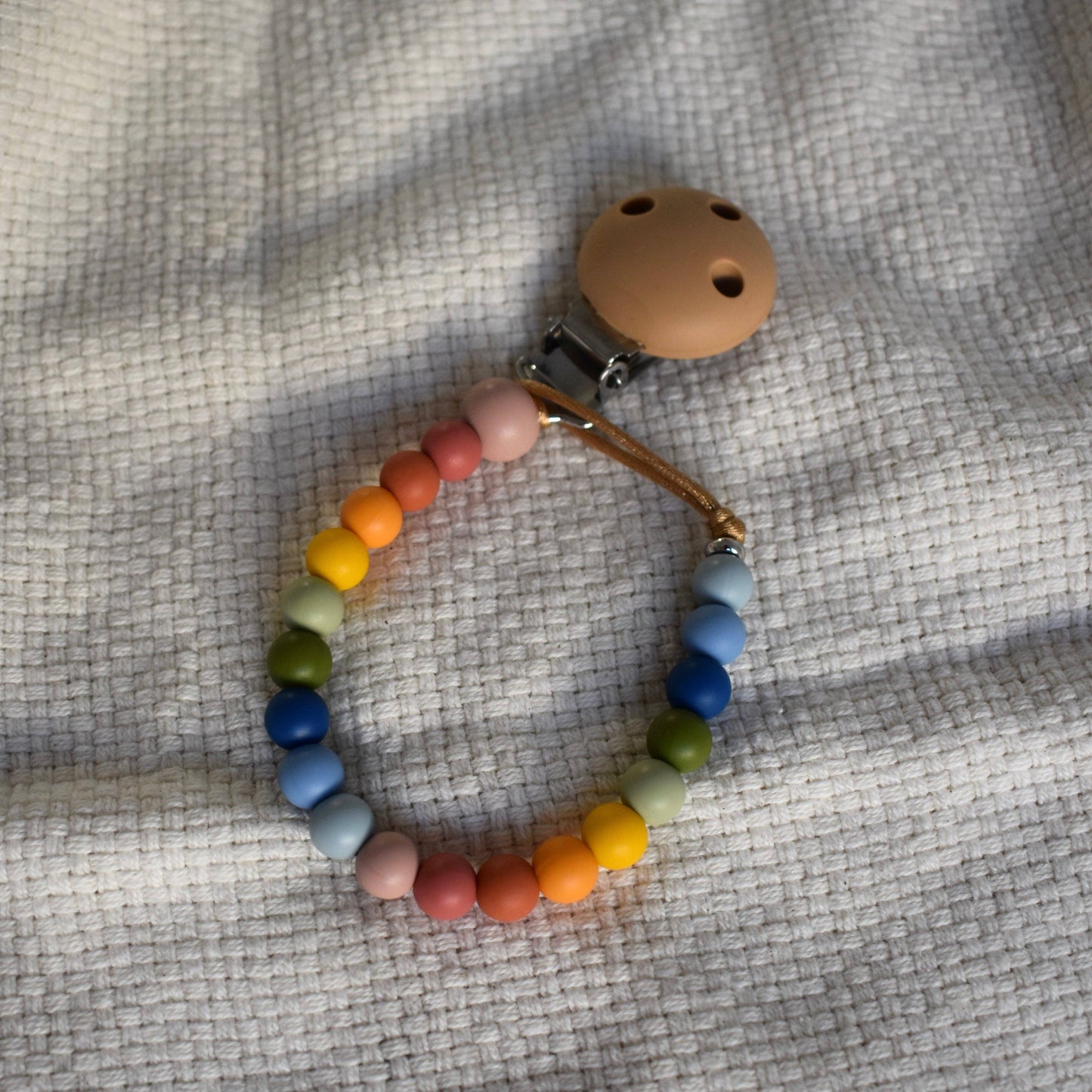Silicone Dummy Clip - Desert Rainbow