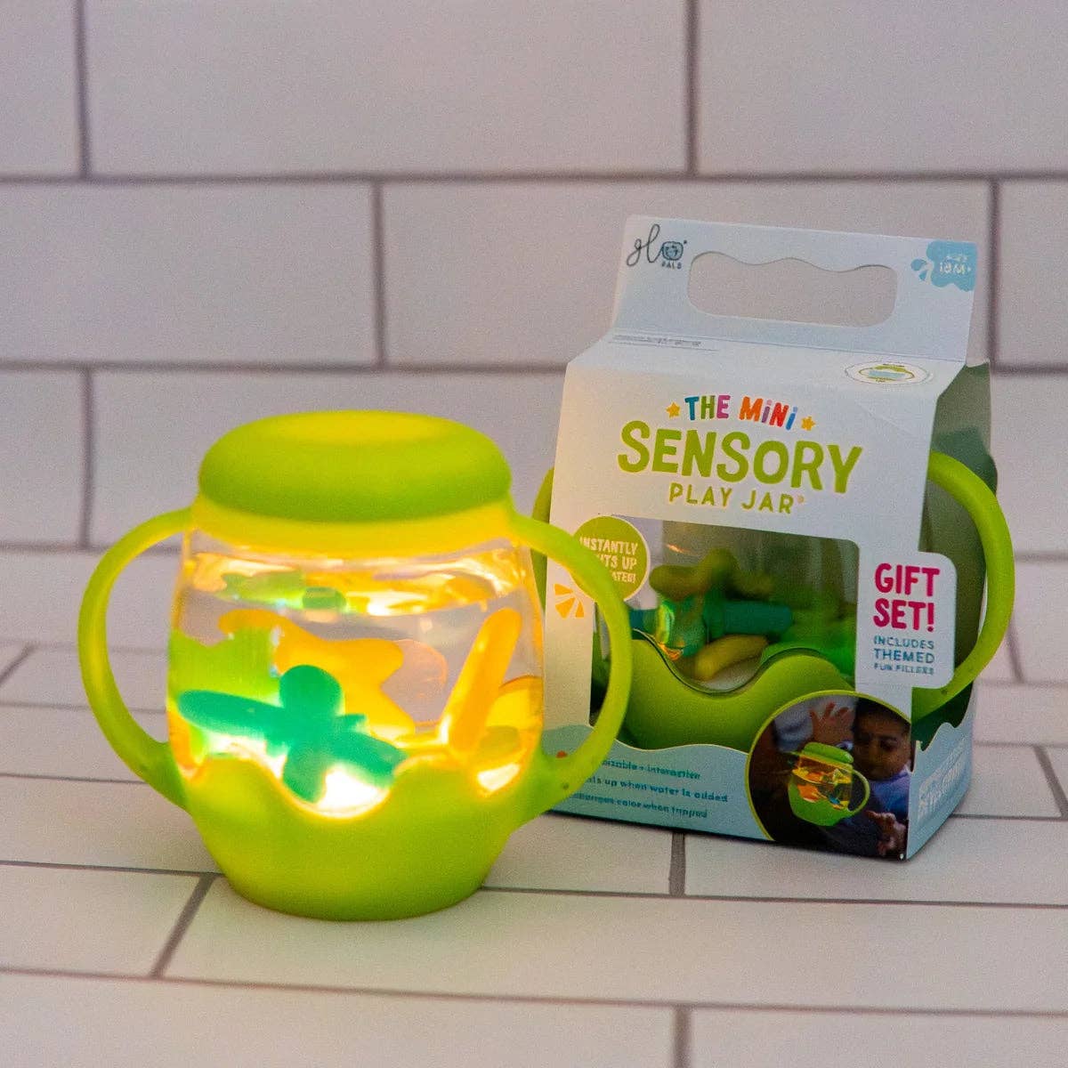 Mini Sensory Play Jar® Gift Set - Green Firefly