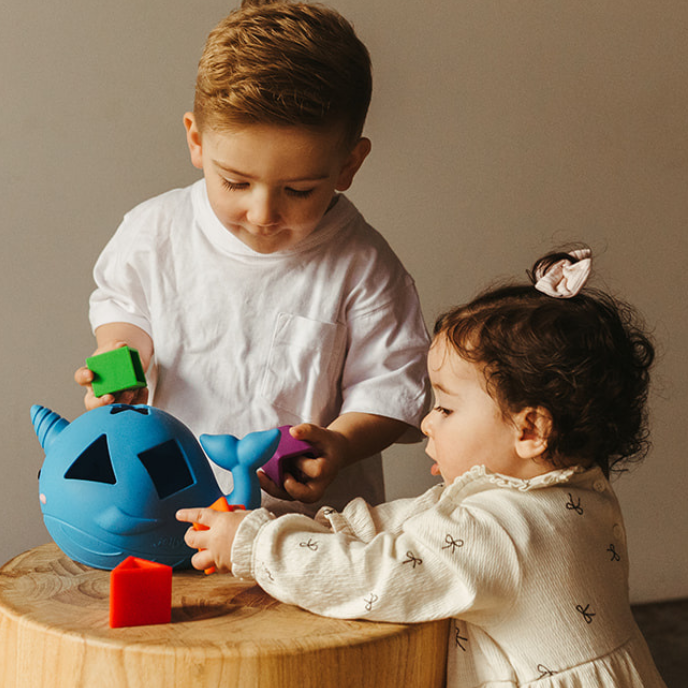 Narwhal Shape Sorter - Bright
