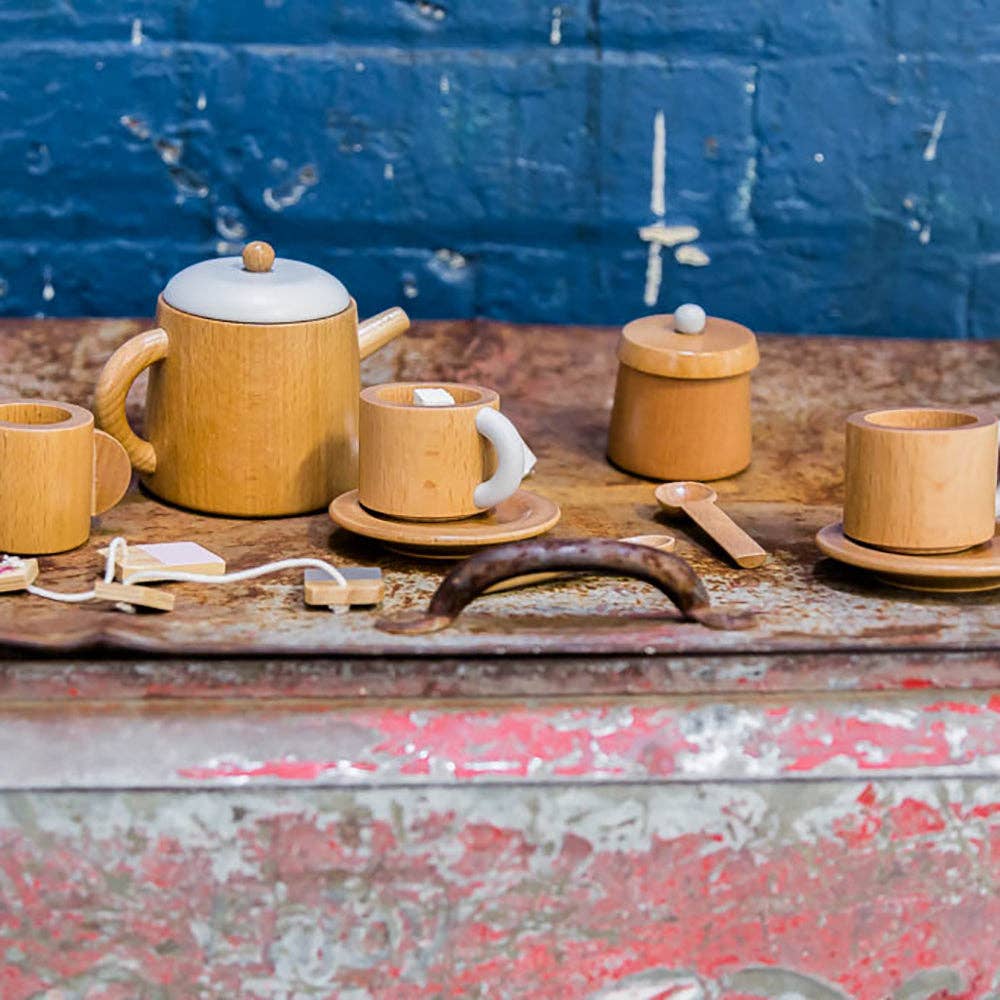 Wooden Tea Set