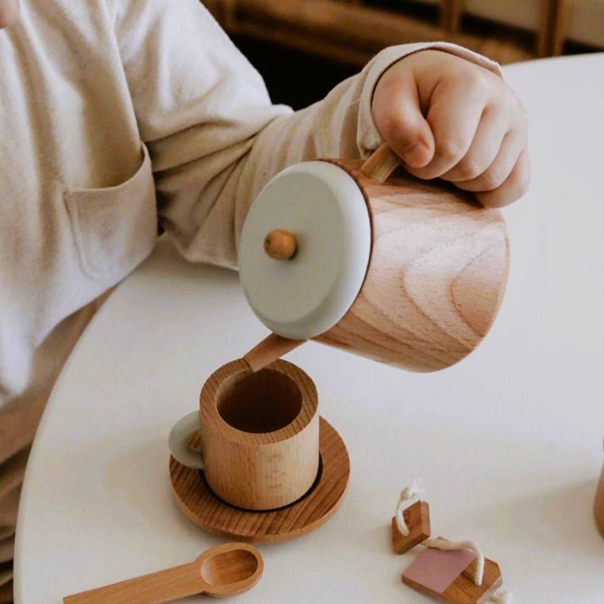 Wooden Tea Set