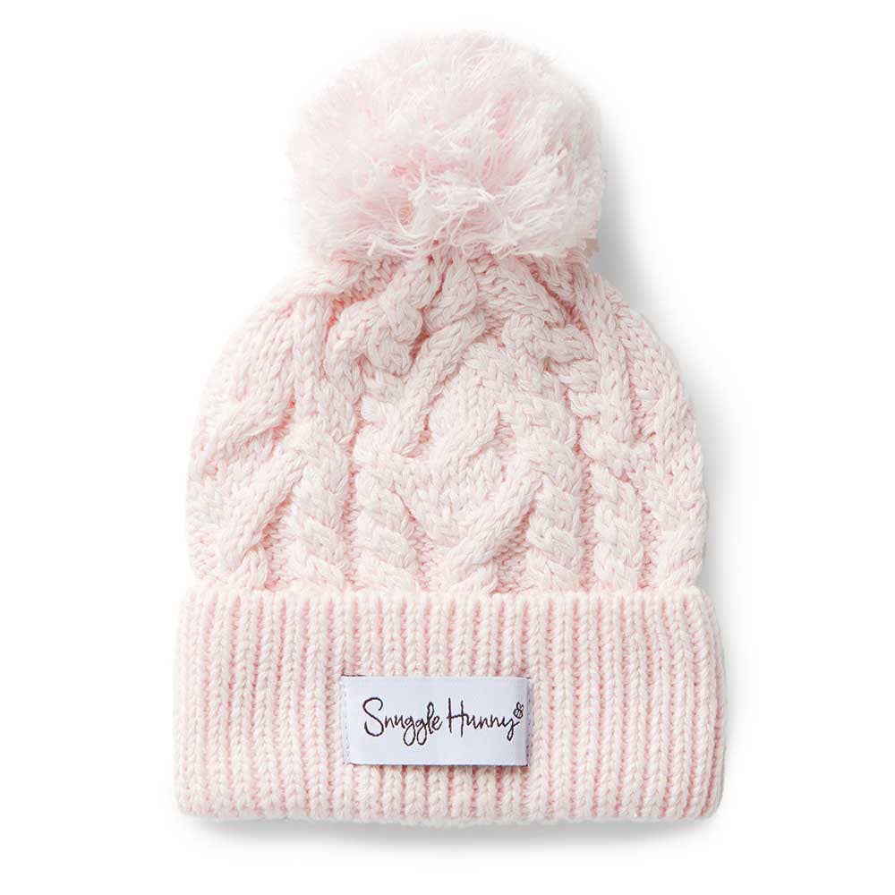 Blush Pink Organic Baby Knit Beanie