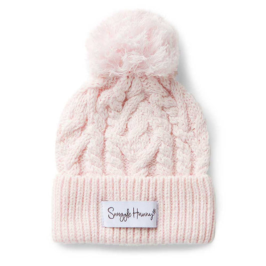 Blush Pink Organic Baby Knit Beanie