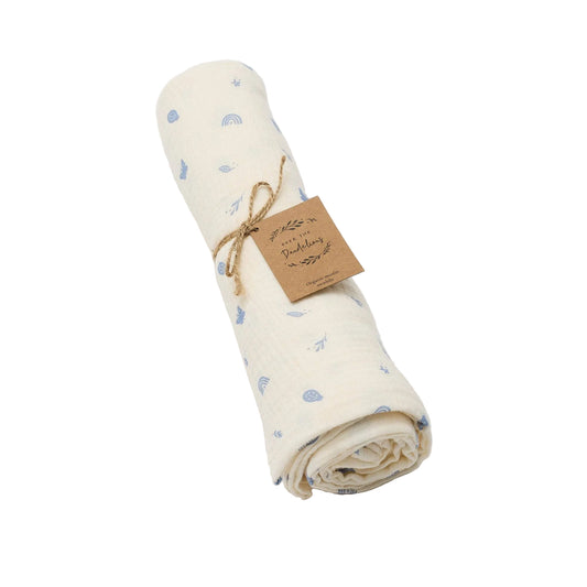 Organic Muslin Swaddle Enchanted Garden