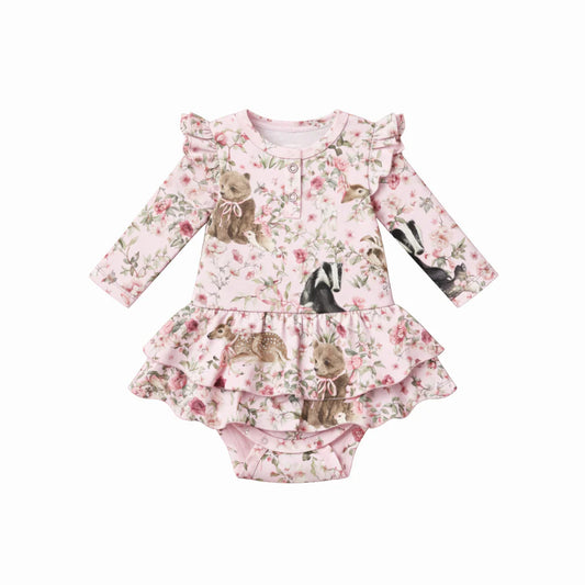 Bodysuit Dress - Baby Animals