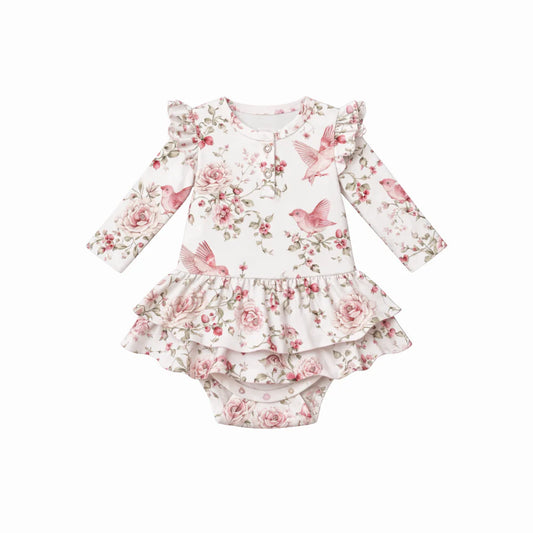 Bodysuit Dress - Rose Garden
