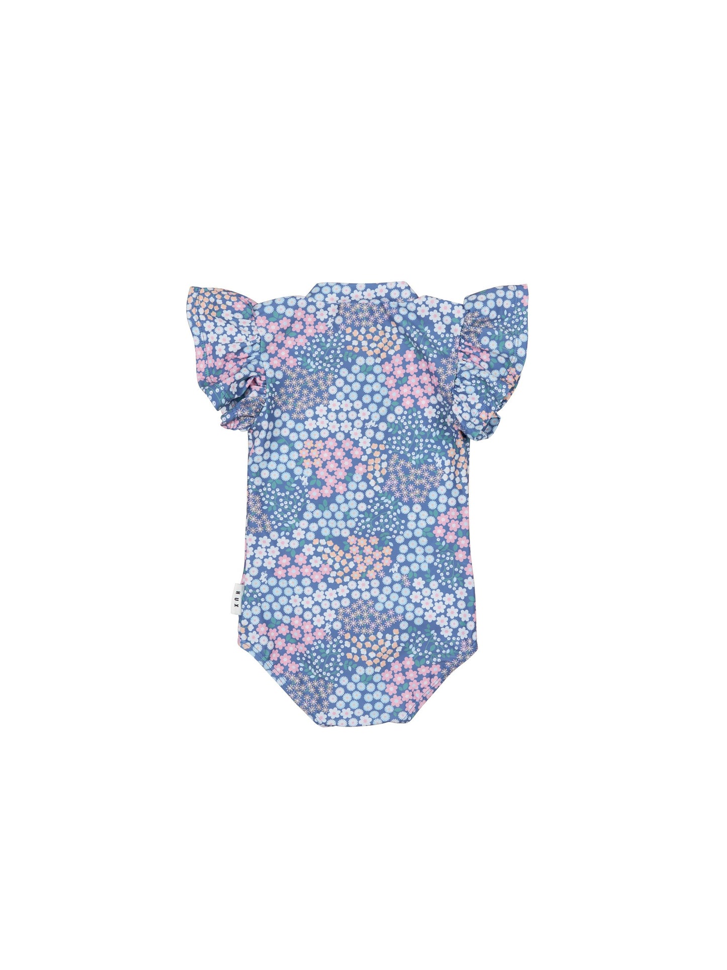 Garden Floral Frill Zip Swimsuit