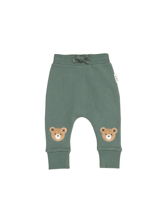Light Spruce Furry Huxbear Drop Crotch Pant