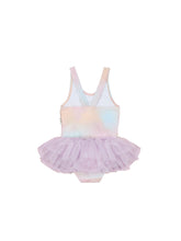Load image into Gallery viewer, Rainbow Swirl Glittercorn Ballet Swimsuit
